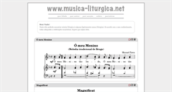 Desktop Screenshot of musica-liturgica.net